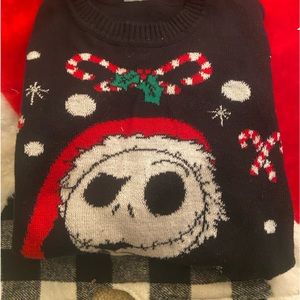 Jack Skellington, Sandy claws Christmas sweater, Disney